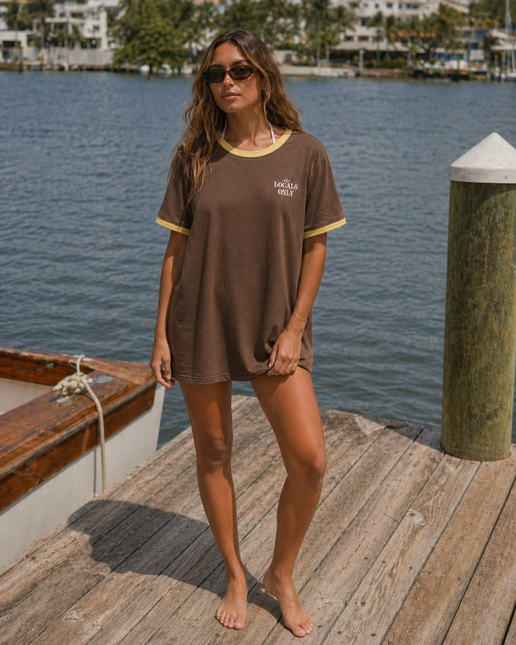 Locals Only Contrast Tee