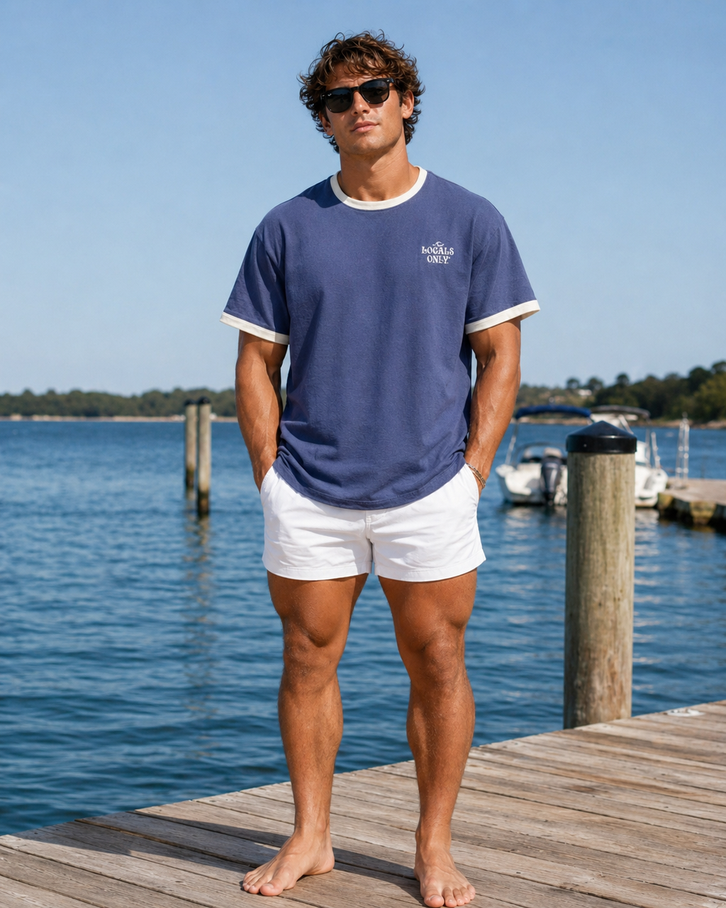 Locals Only Contrast Tee